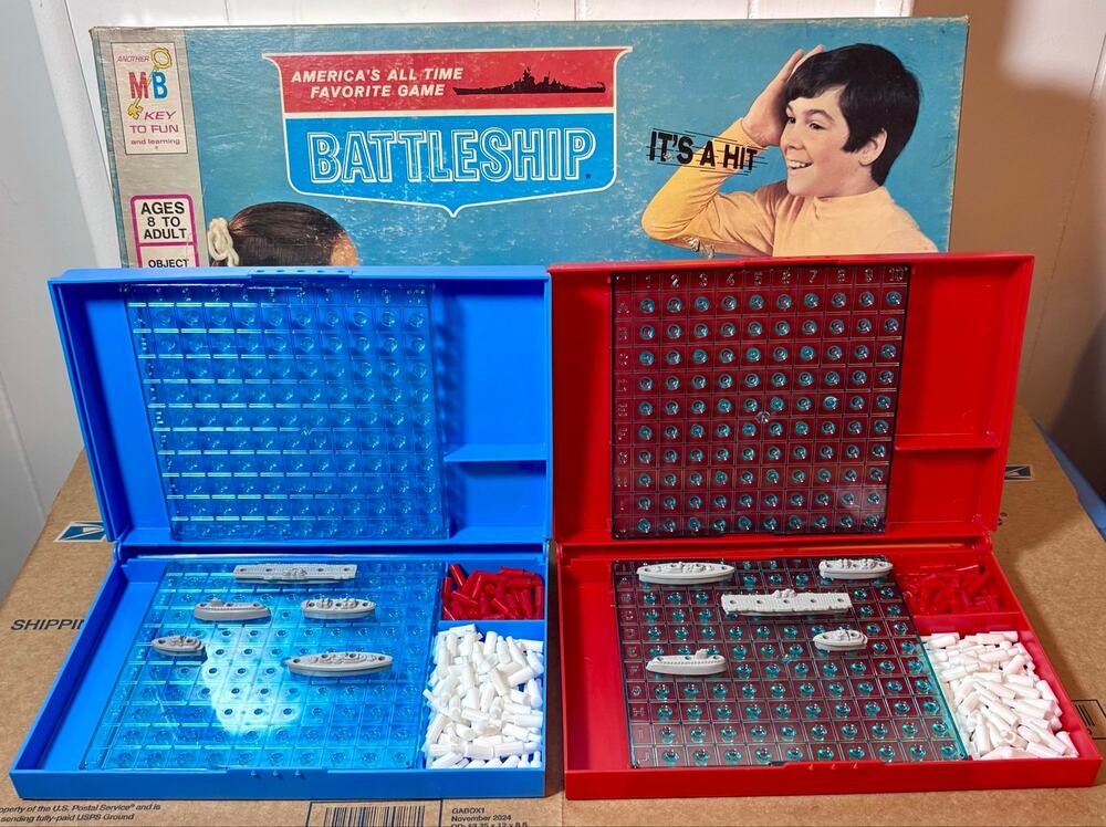 Vintage 1971 Battleship Board Game Milton Bradley Complete